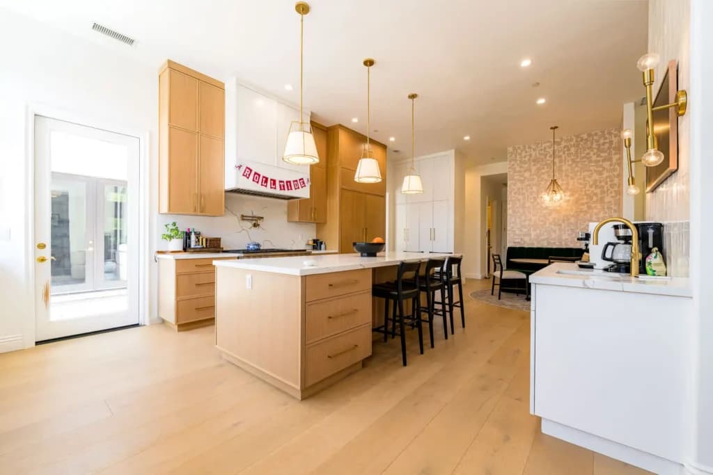 Complete home renovation in Westlake Village, with a rebuilt kitchen in rift-cut white oak — photo 4 of 35