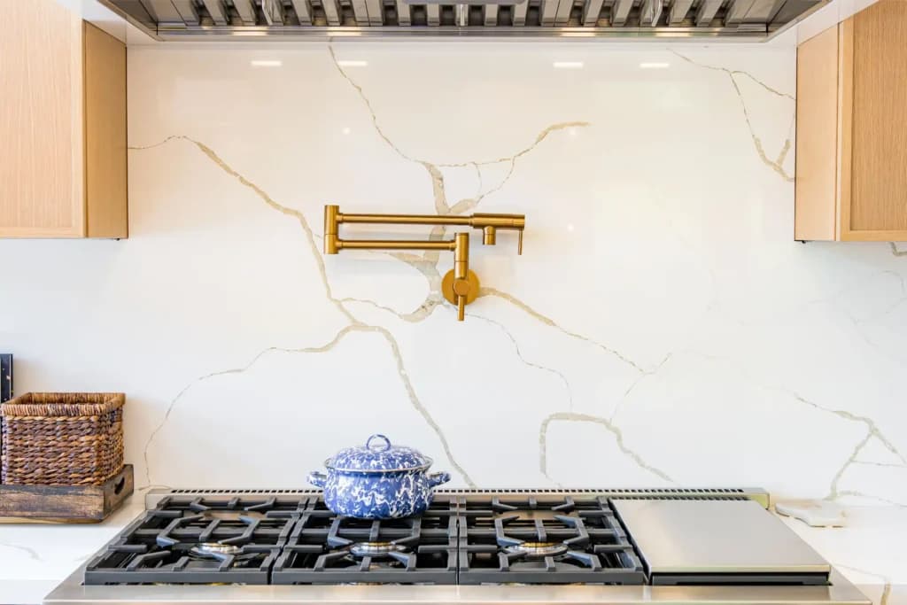 Complete home renovation in Westlake Village, with a rebuilt kitchen in rift-cut white oak — photo 16 of 35