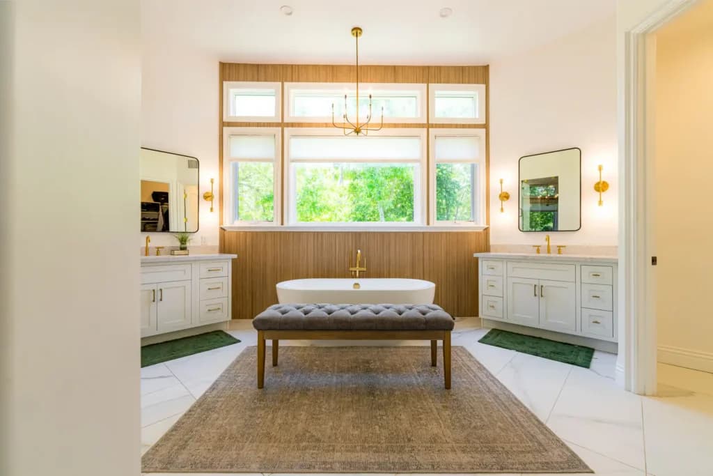 Complete home renovation in Westlake Village, with a rebuilt kitchen in rift-cut white oak — photo 21 of 35