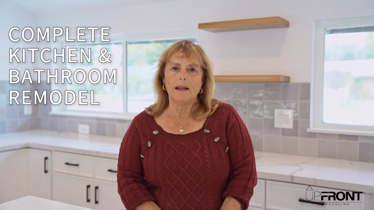Kitchen and bathroom remodel in Ventura County, with new cabinetry, countertops and vanities